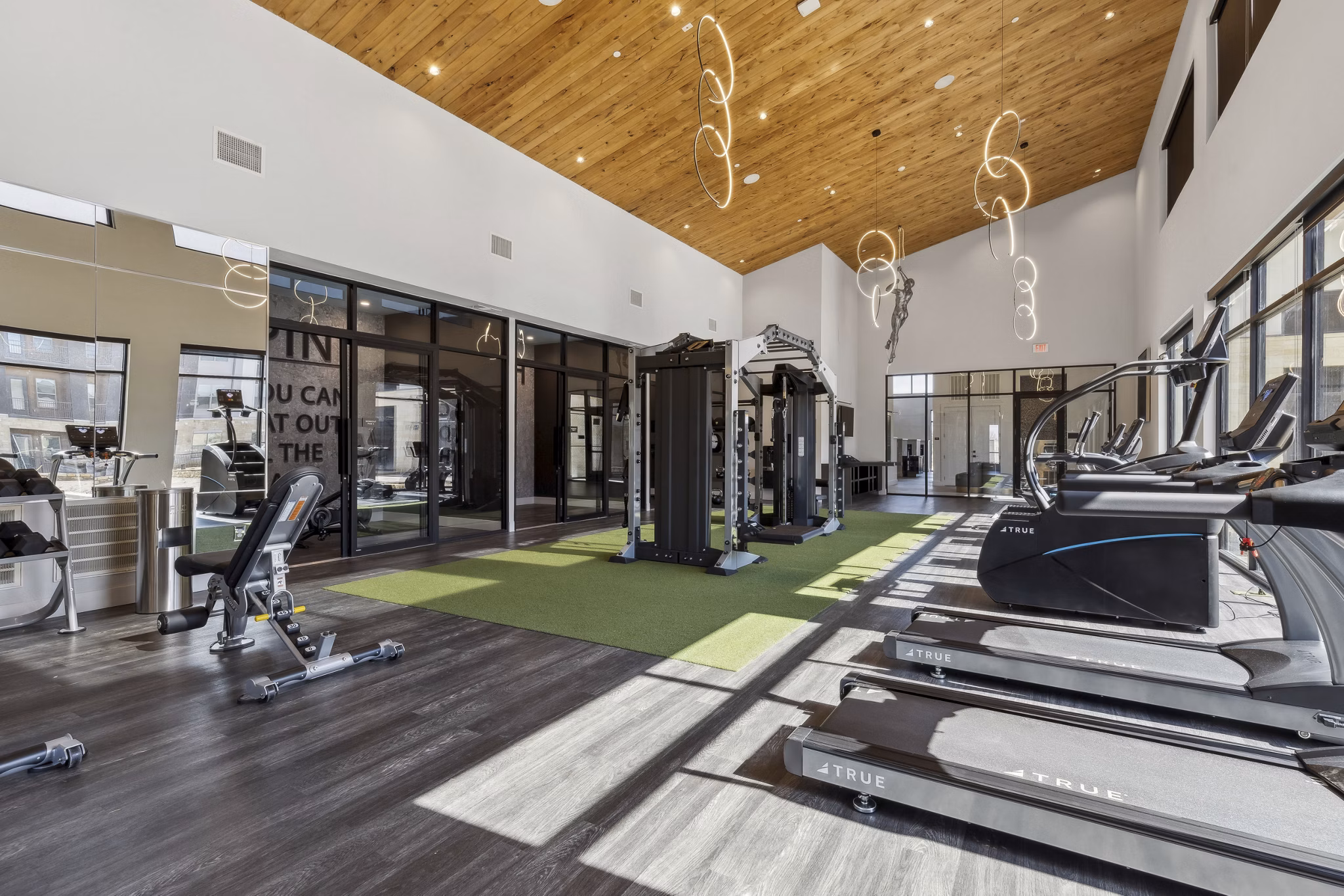 fitness center at Lakesound Apartments