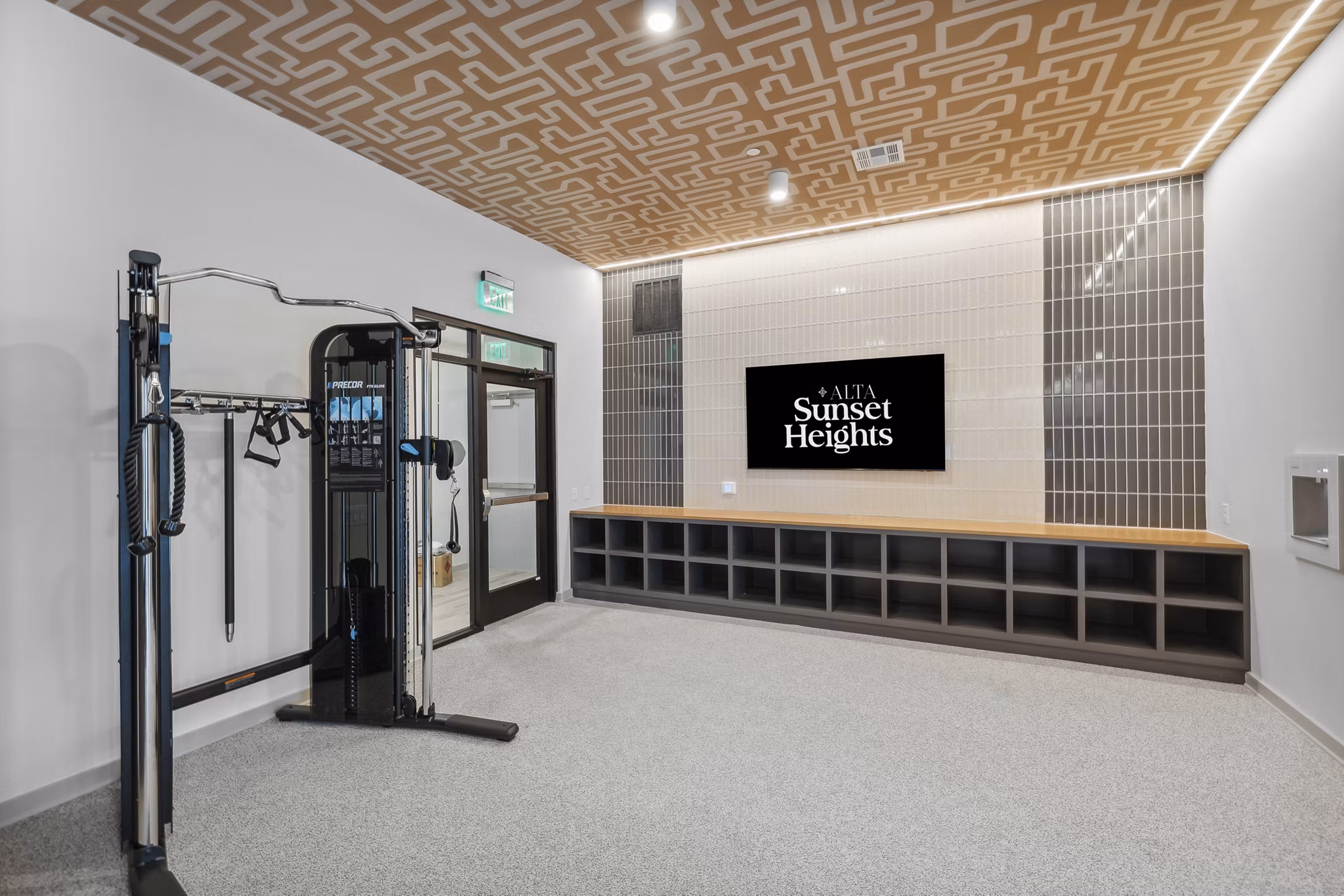 fitness center at Alta Sunset Heights Apartments