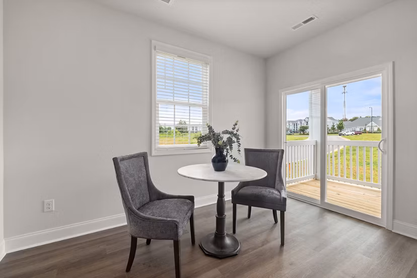 living room at Spire at Darrowby Ridge Apartments