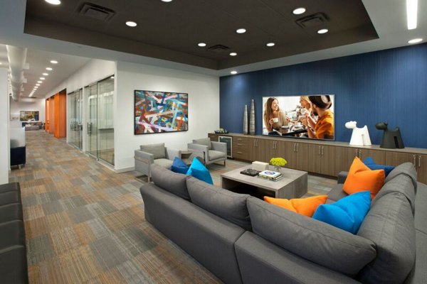 Luxurious clubhouse lobby with modern design at Nexa Apartments