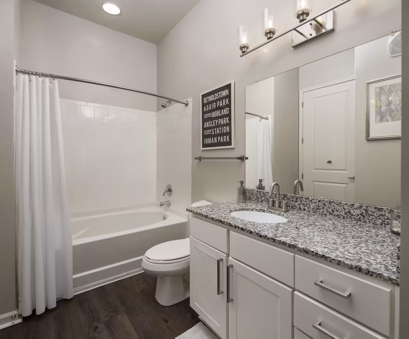 bathroom at Ardmore & 28th Apartments