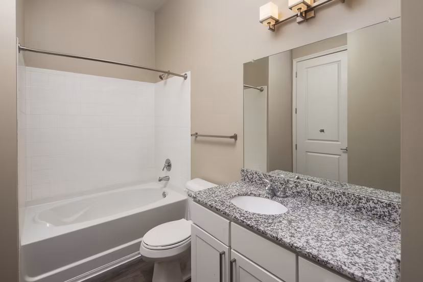 bathroom at Ardmore & 28th Apartments