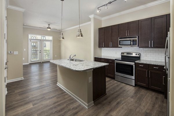 kitchen at Ardmore & 28th Apartments