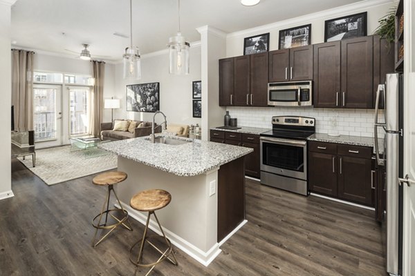 kitchen at Ardmore & 28th Apartments