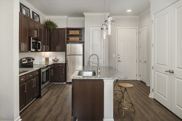 kitchen at Ardmore & 28th Apartments