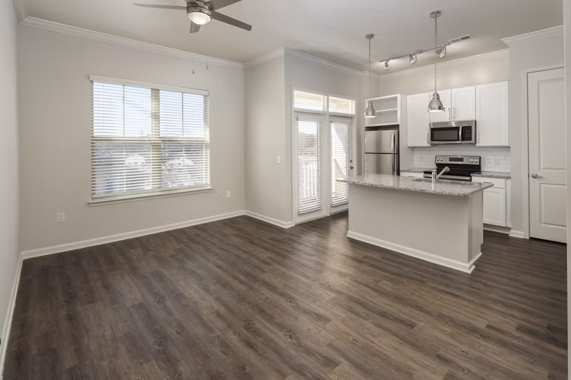 living room at Ardmore & 28th Apartments