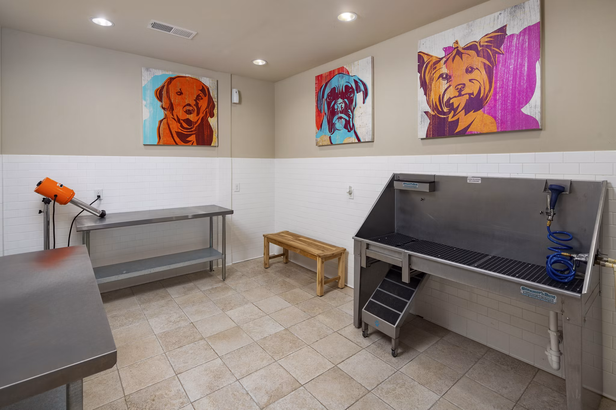 dog wash station at Ardmore & 28th Apartments