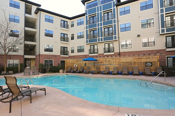 Luxurious rooftop pool with stunning cityscape views at CB Lofts Apartments, perfect for relaxation and leisure