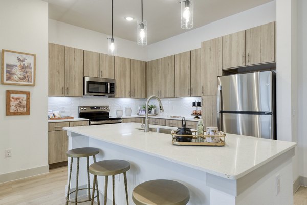kitchen at The Savoy Apartments Apartments