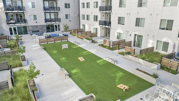 Recreational area featuring lounge seating at Milagro Apartments