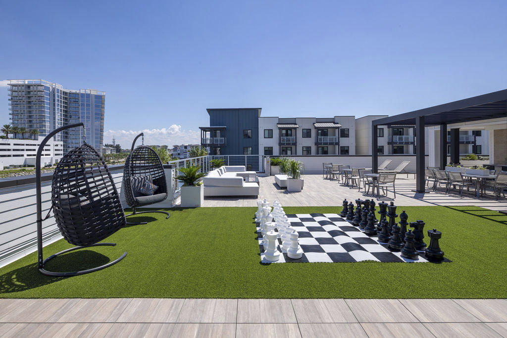 Roof deck at Broadstone Marina Bay