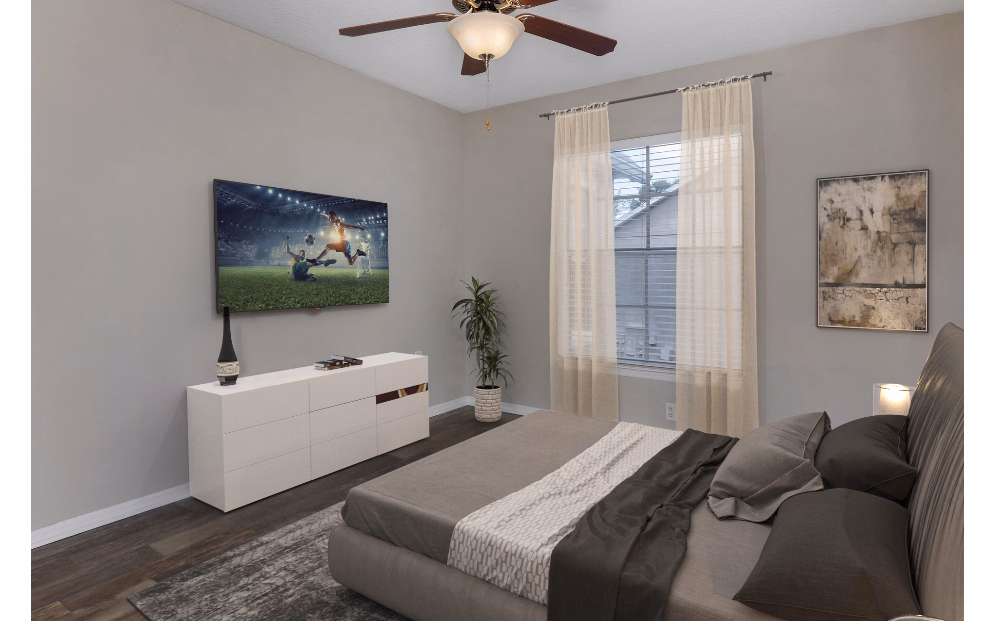 bedroom at Highpoint Club Apartments