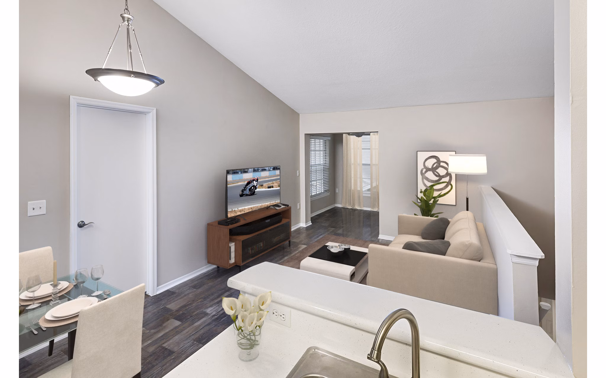 living room at Highpoint Club Apartments
