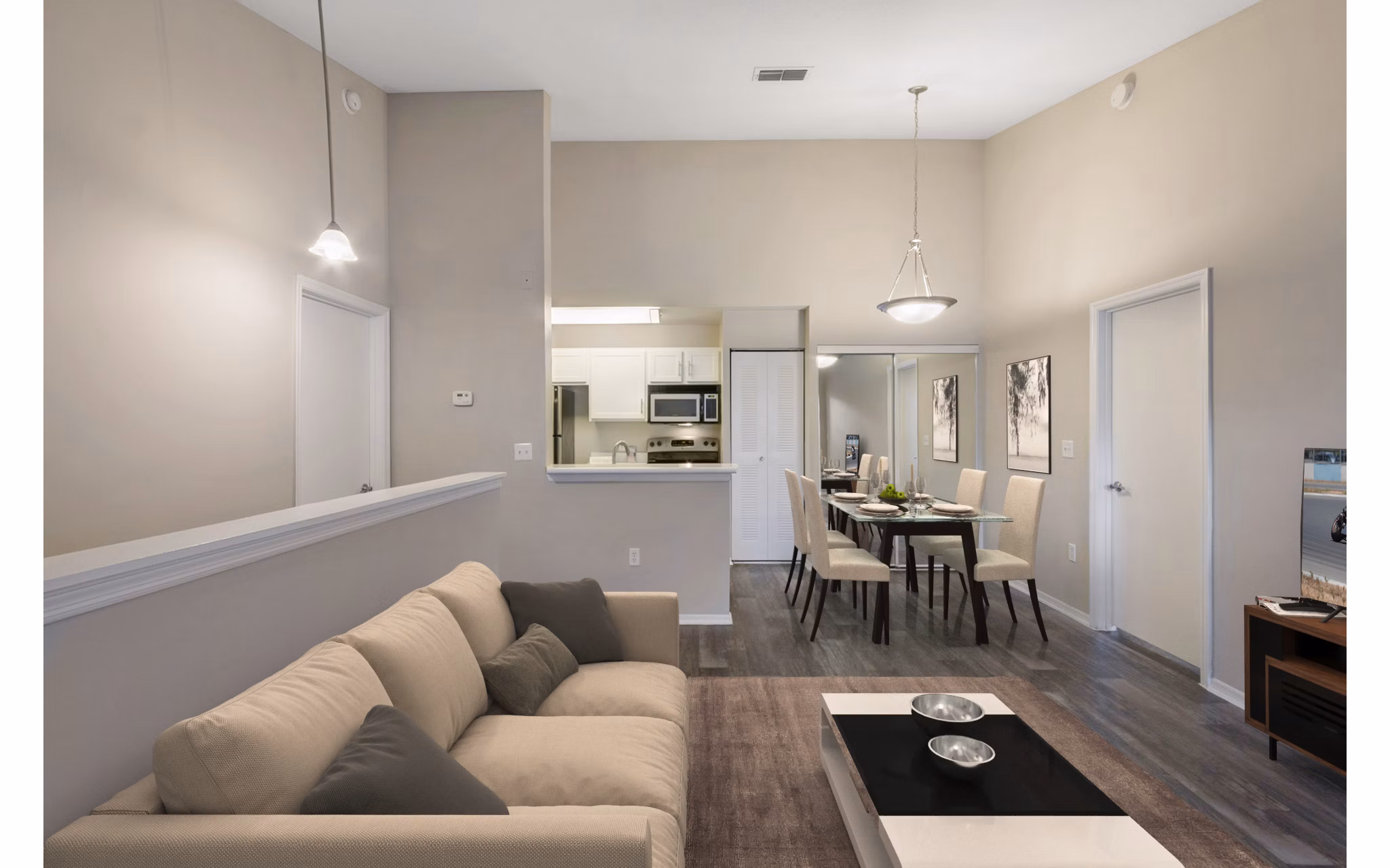 living room at Highpoint Club Apartments