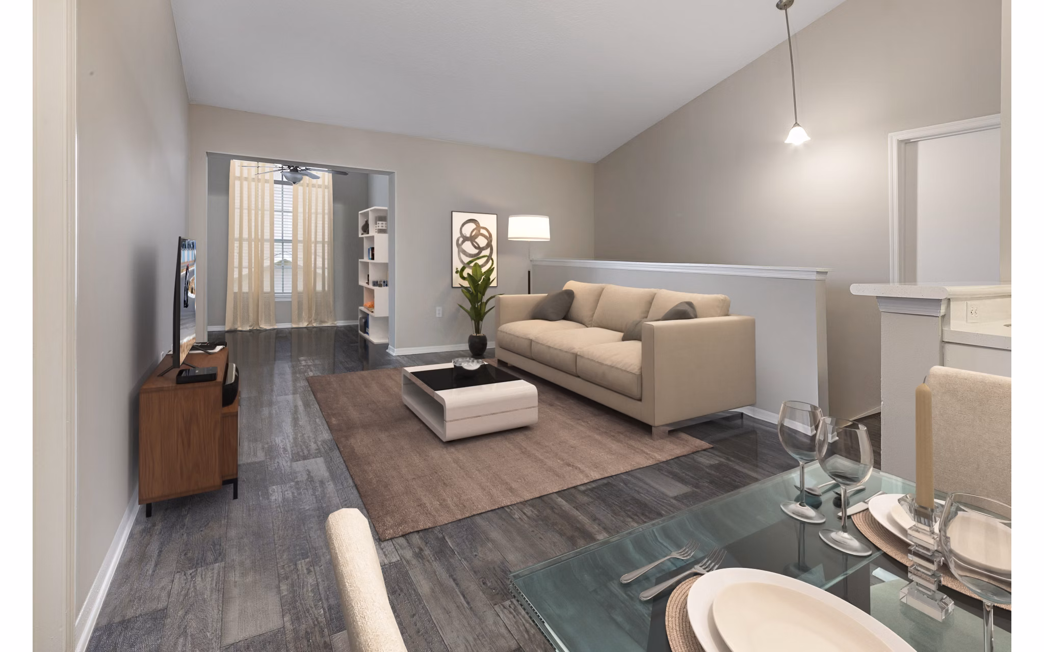 living room at Highpoint Club Apartments