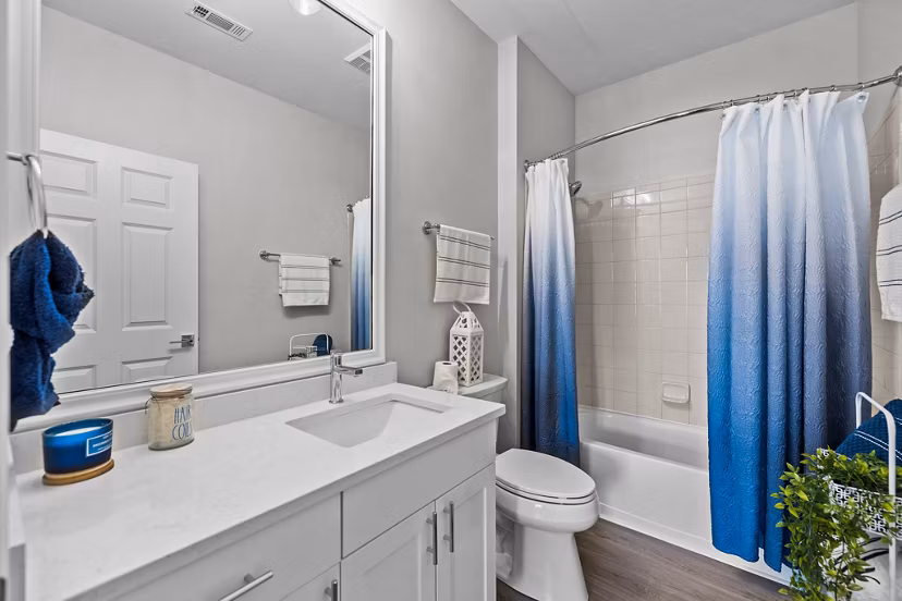 Spacious bathroom featuring modern fixtures at Magnolia Heights Apartments