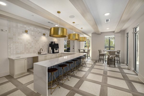 Satori West Ashley: Modern clubhouse with stylish seating and entertainment areas in luxury apartments, Charleston