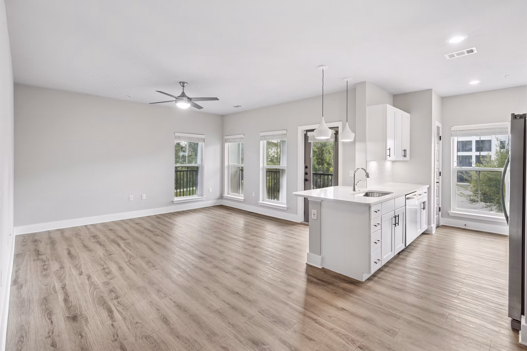 living room at Satori West Ashley Apartments