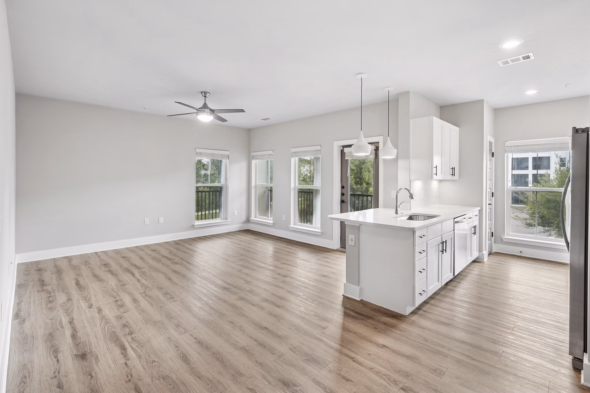 living room at Satori West Ashley Apartments