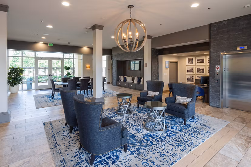 Elegant clubhouse with modern design at The Victor Stonebridge Apartments