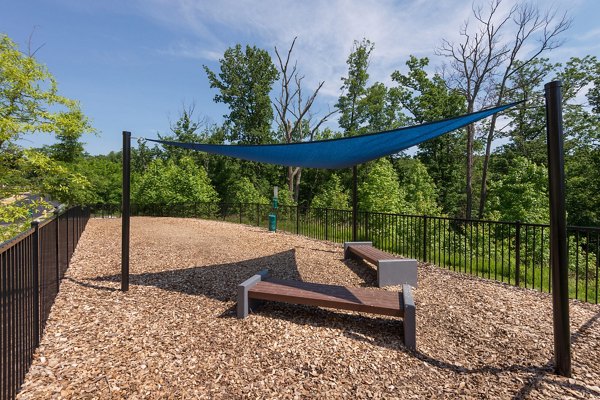 Leash-free dog park at The Victor Stonebridge Apartments offering a fun play area for pets and residents