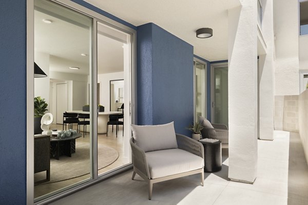 Contemporary clubhouse with modern design at Dolphin Marina Apartments, offering luxury amenities and vibrant social spaces
