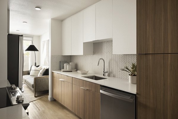 kitchen at Dolphin Marina Apartments