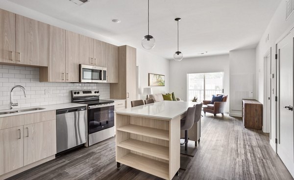 kitchen at Station 250 Apartments 