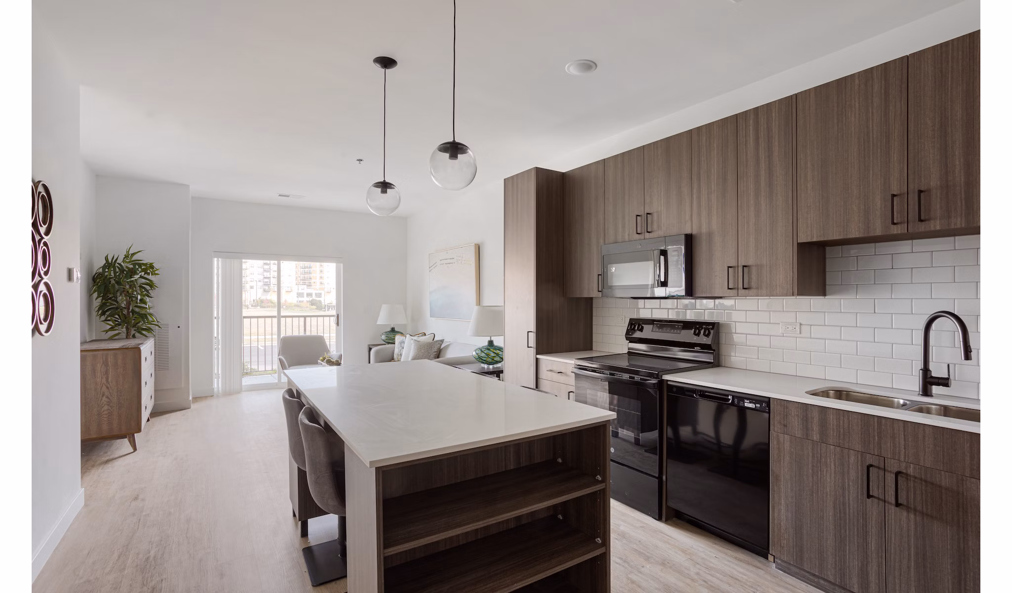 kitchen at Station 250 Apartments 