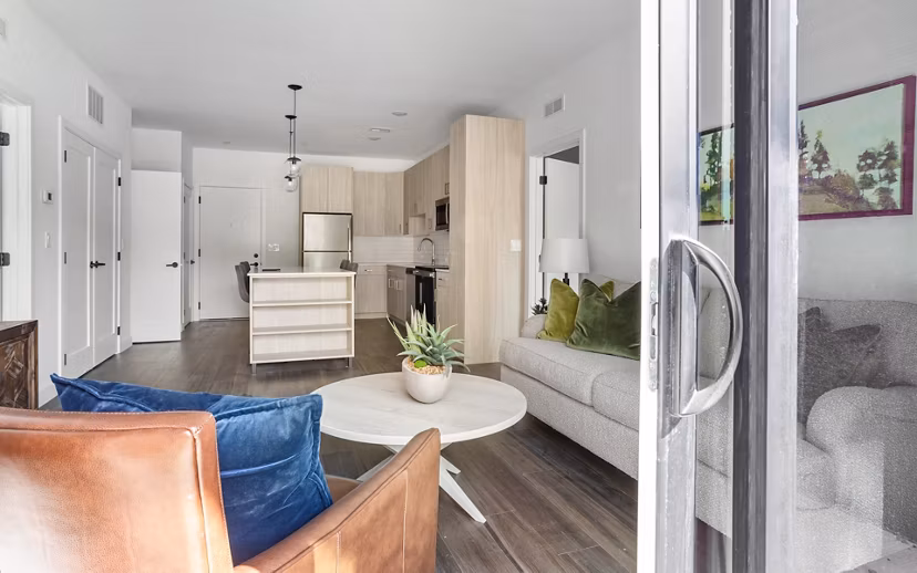 living room at Station 250 Apartments 