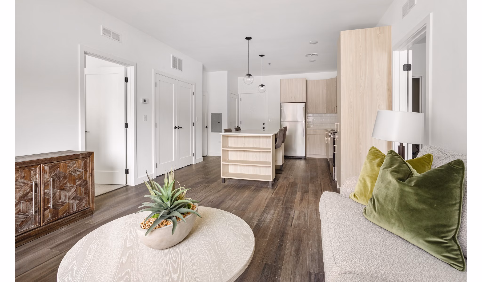 living room at Station 250 Apartments 