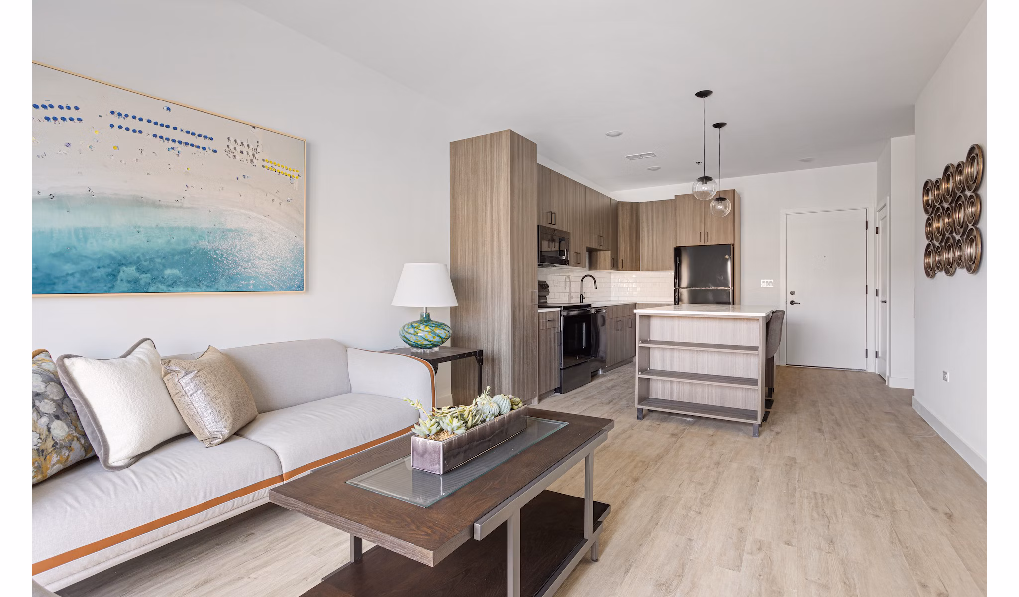 living room at Station 250 Apartments 