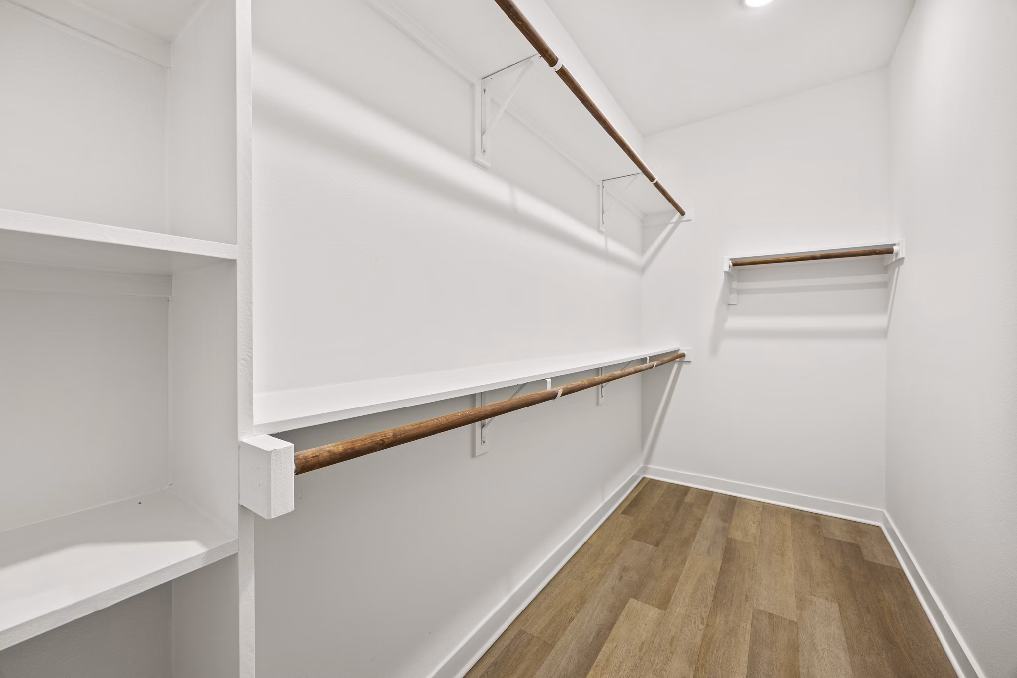 bedroom closet at Birchway Sherman Apartments
