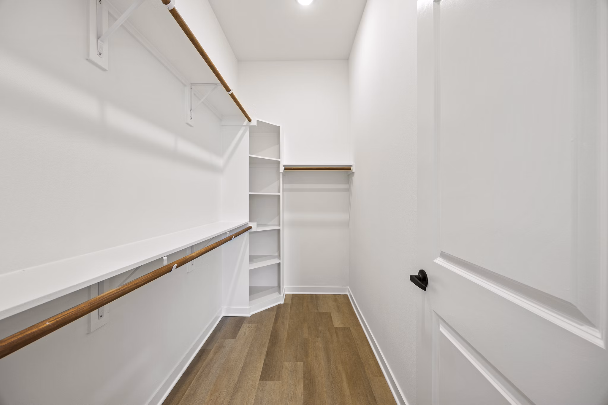 bedroom closet at Birchway Sherman Apartments