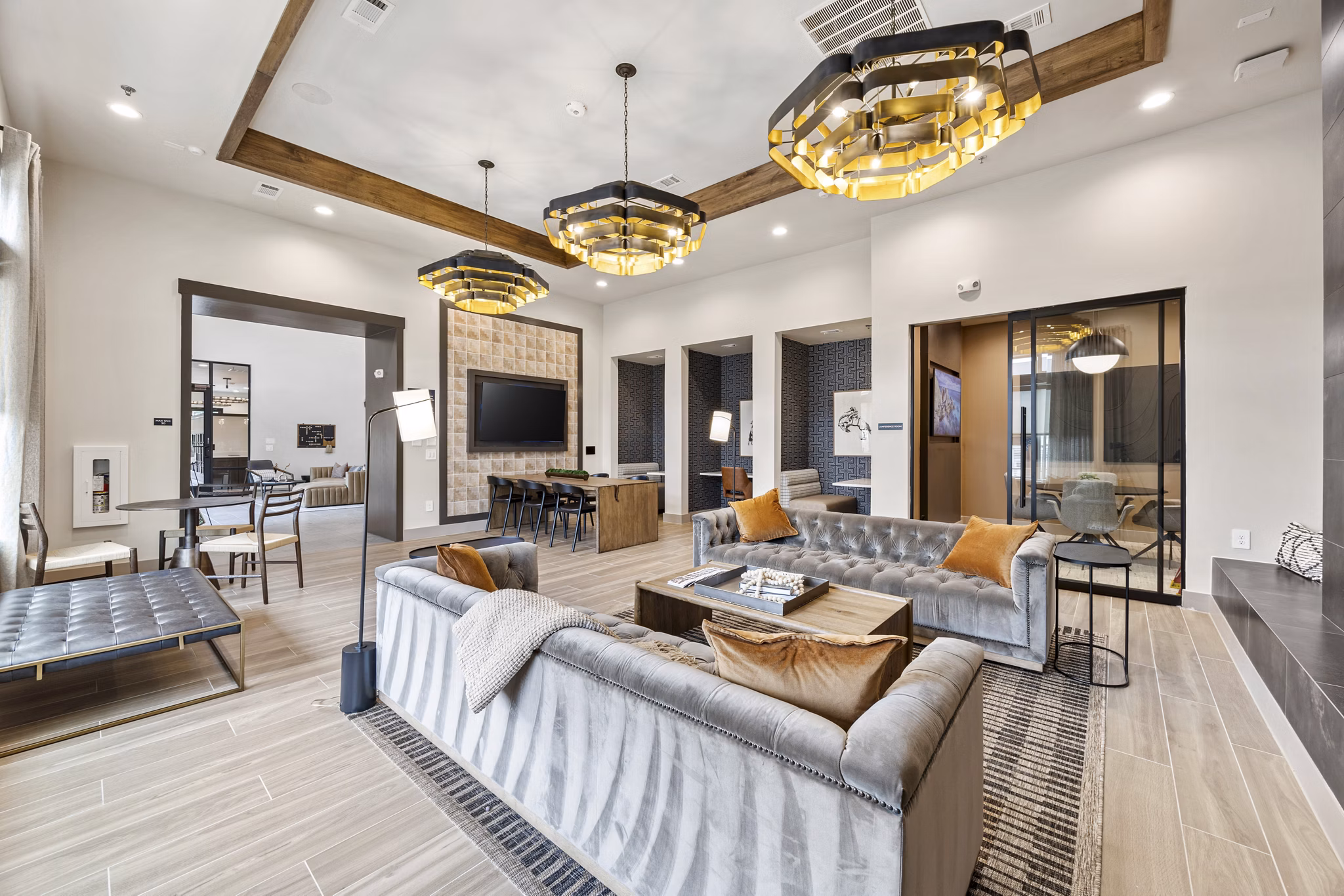 clubhouse at Birchway Sherman Apartments
