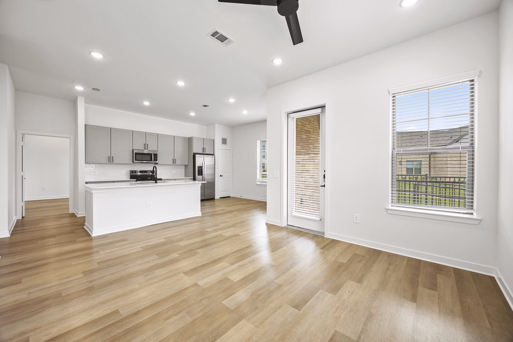 living room at Birchway Sherman Apartments