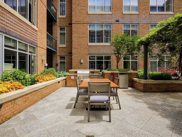 grill area at The Crescent at Fells Point Apartments