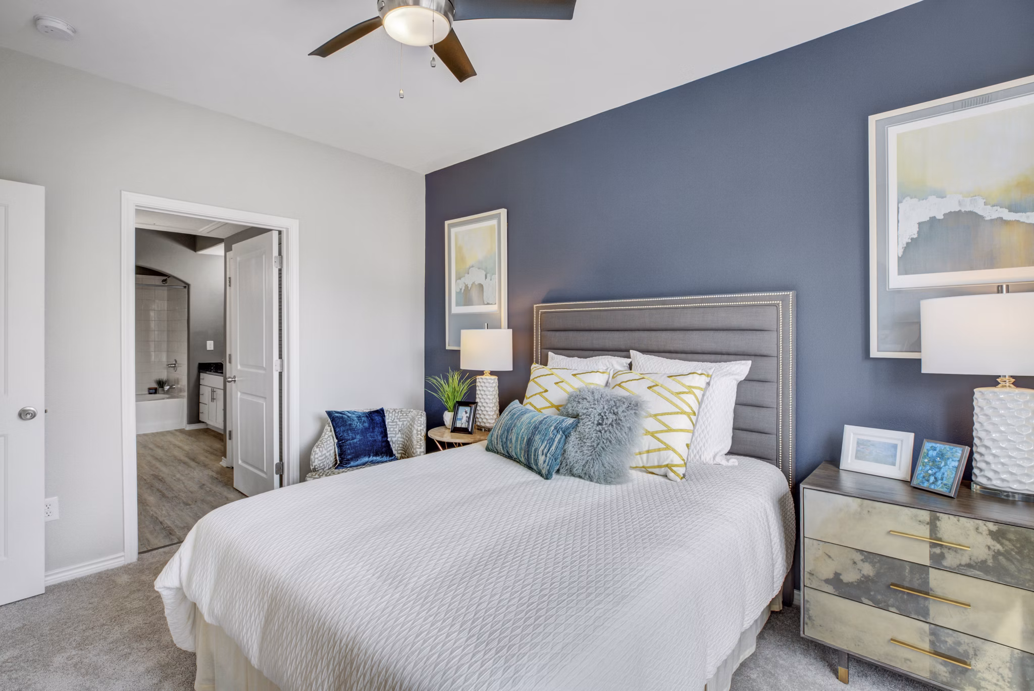 bedroom at Villas at Old Concord Apartments