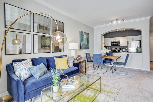 living room at Villas at Old Concord Apartments