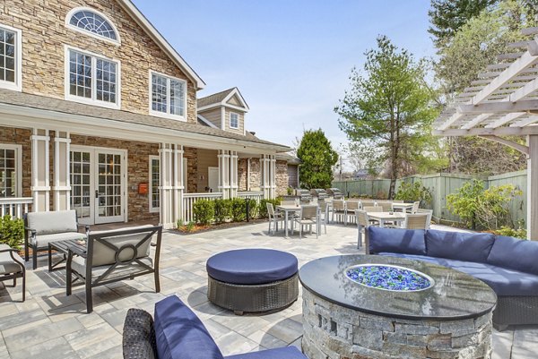 grill area at Villas at Old Concord Apartments