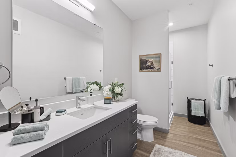 bathroom at Alta Cosner Apartments