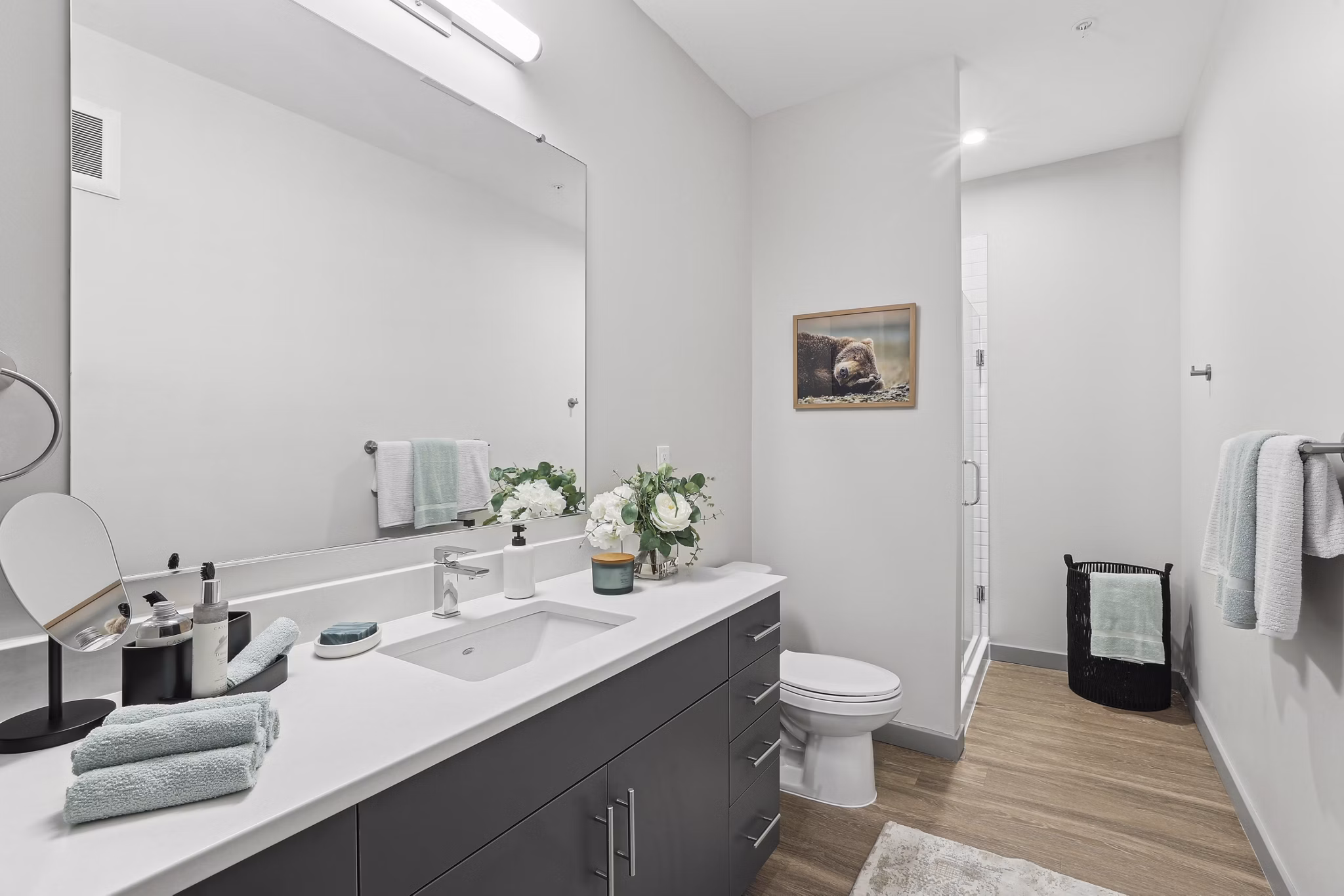 bathroom at Alta Cosner Apartments