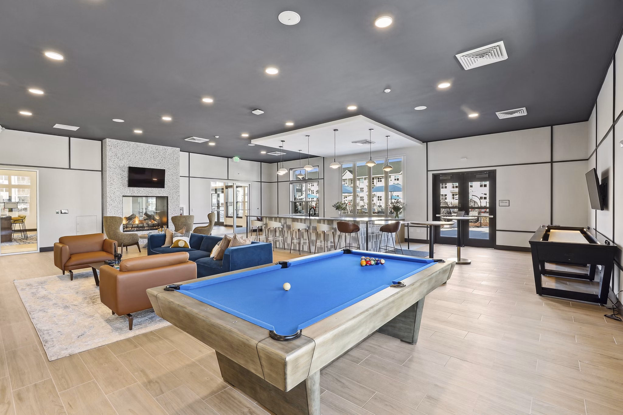 game room at Alta Cosner Apartments