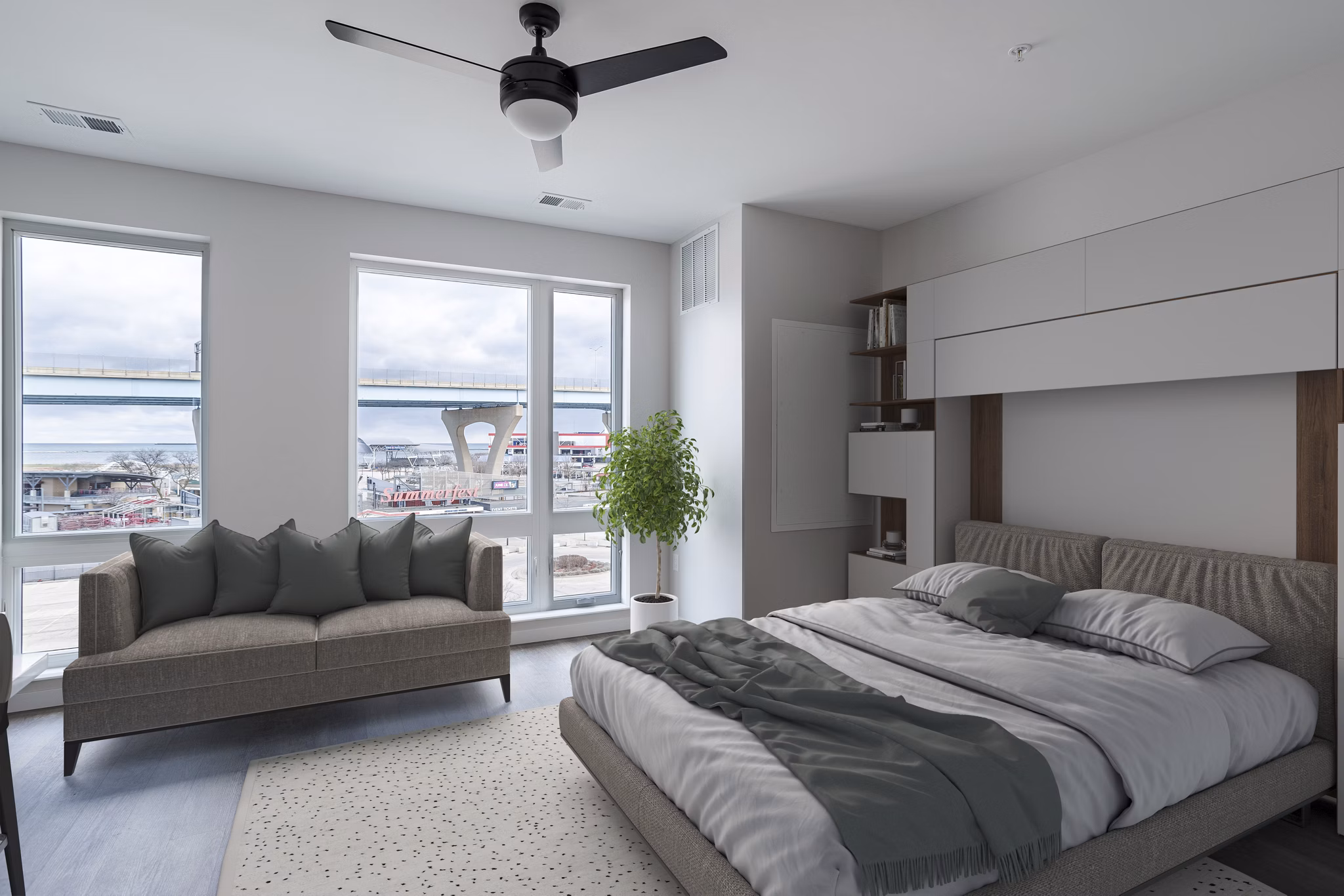 bedroom at Evoni Apartments 