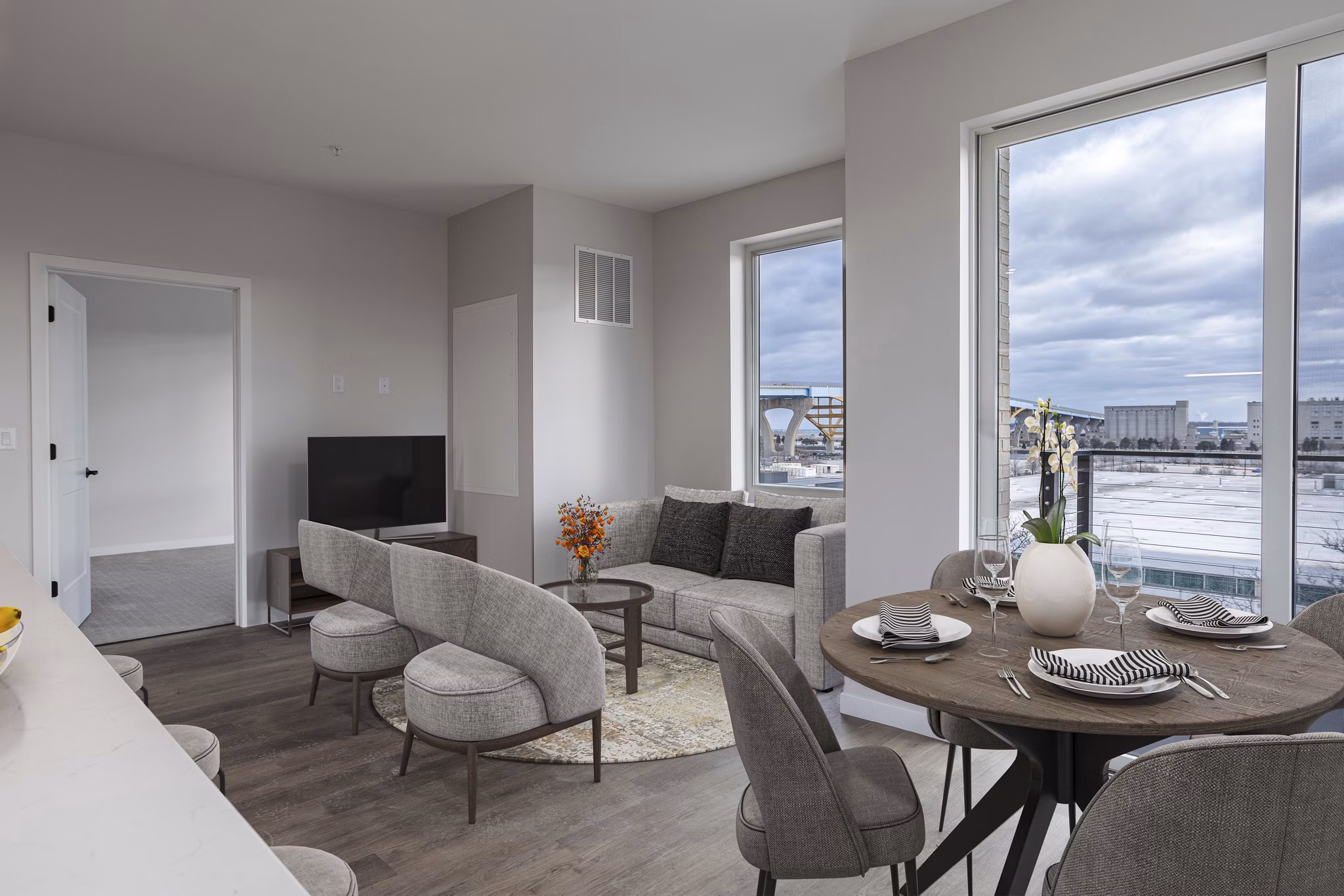 living room at Evoni Apartments 