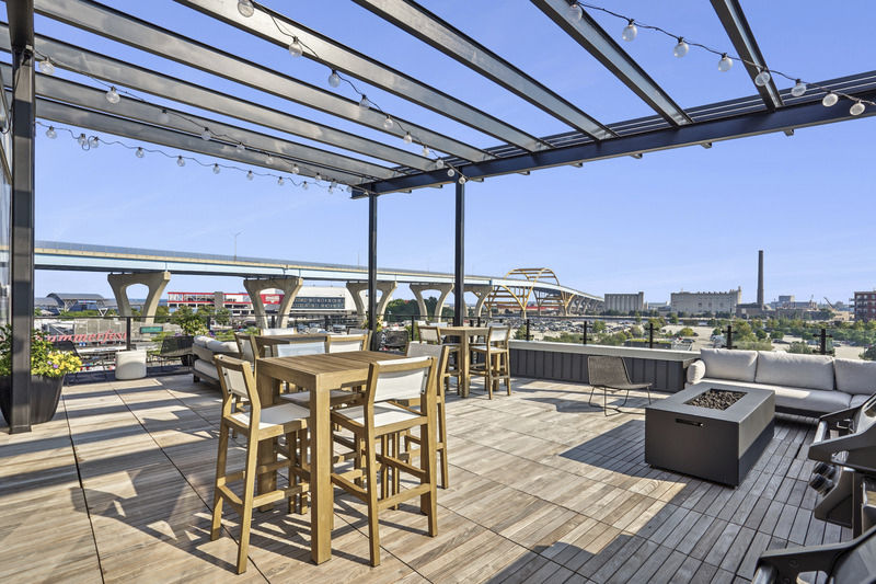 Roof deck at Evoni Historic Third Ward Apartments (1 of 2)