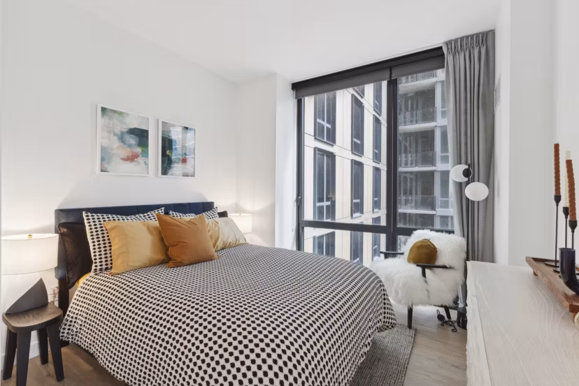 bedroom at The Leaf Apartments 