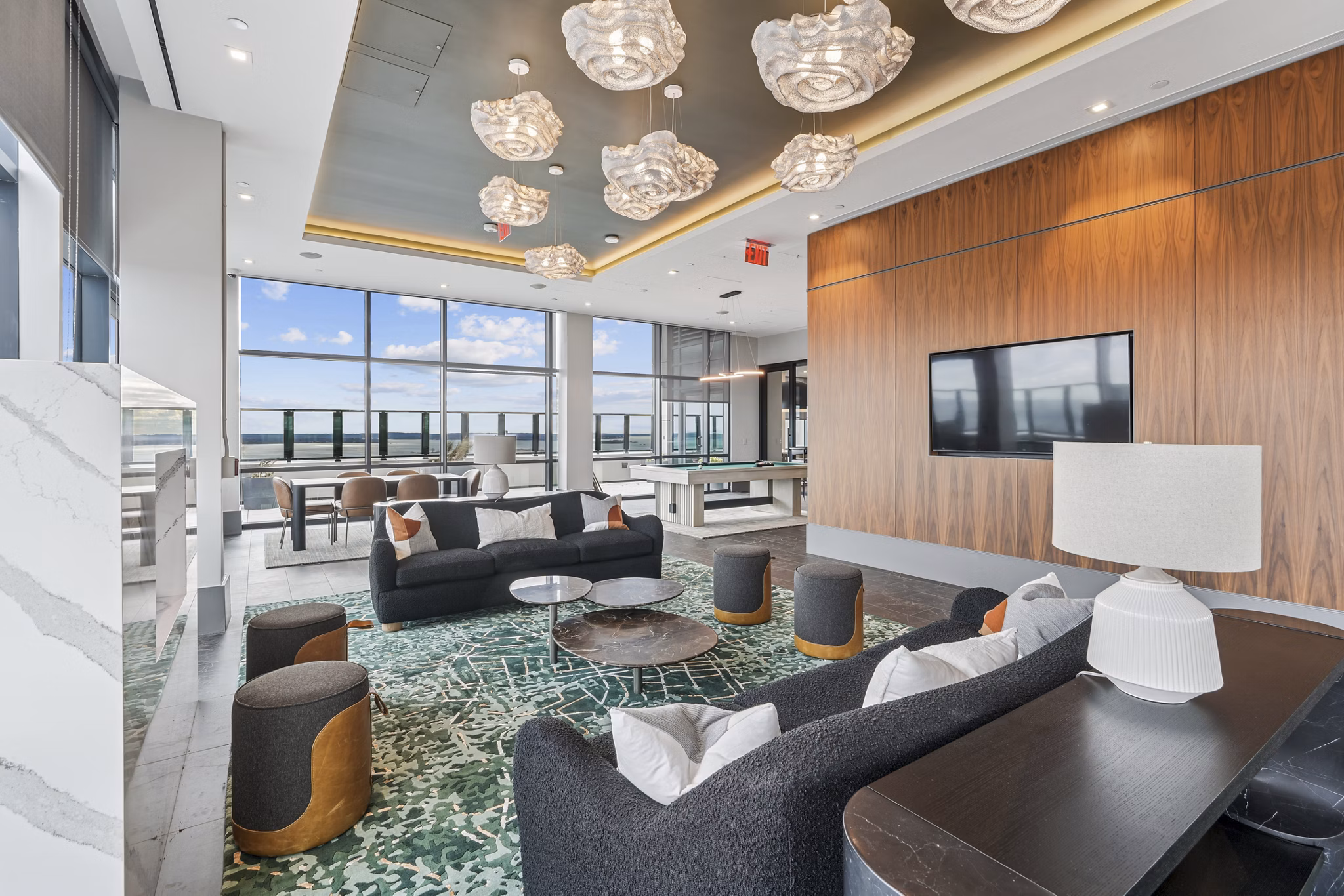 clubhouse at The Leaf Apartments 