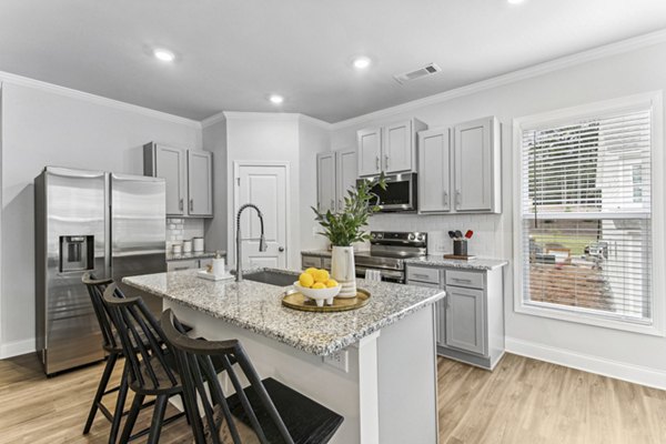 kitchen at The Residences on Warren Apartments