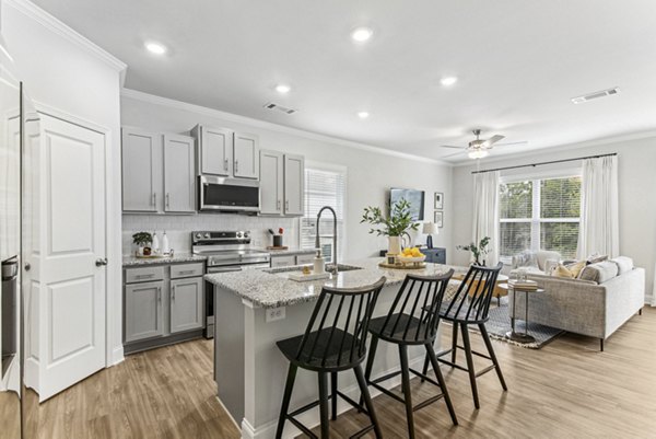 kitchen at The Residences on Warren Apartments